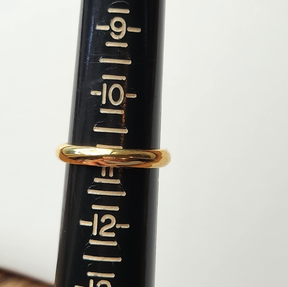 Gold Steel by Design Band Ring - Picture 4 of 5